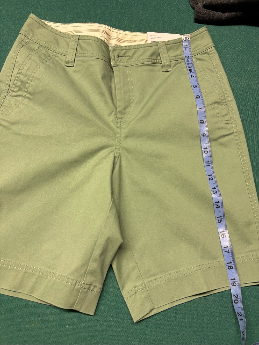 Women’s Natural Reflection Seafoam Green Cotton Shorts